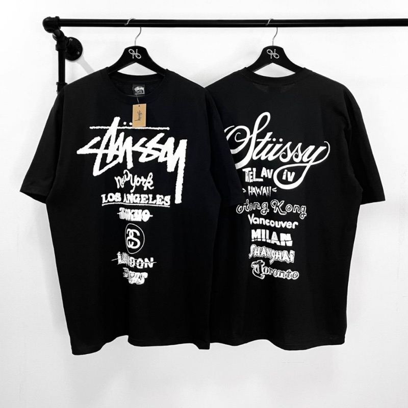 Áo Thun Stussy Tổng Hợp Nhiều Mẫu Form Unisex Nam Nữ - Áo Phông Stussy Hàng đẩy đủ Tem Tag