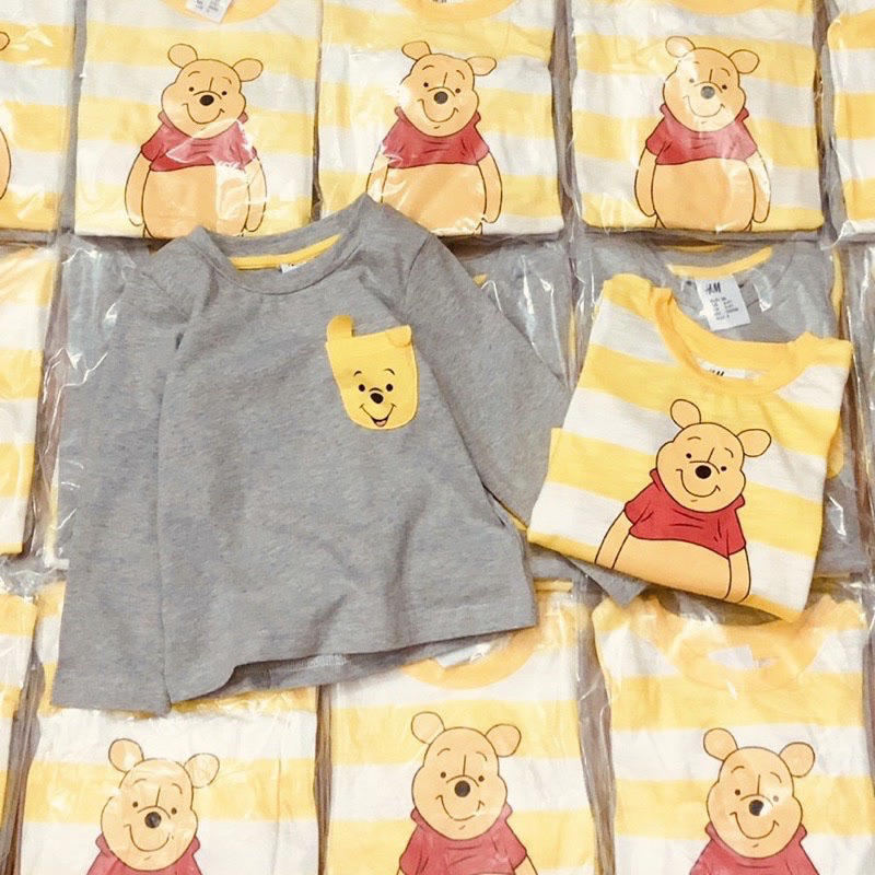Set 2 áo gấu Pooh cho bé trai