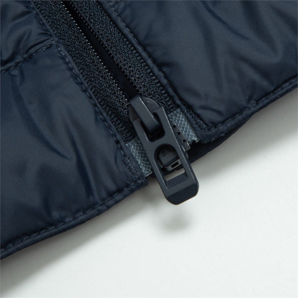 Áo khoác phao lông vũ nam cao cấp ARISTINO AJK044W3 trơn màu vải nylon dáng Regular fit suông vừa cổ trụ khỏe khoắn
