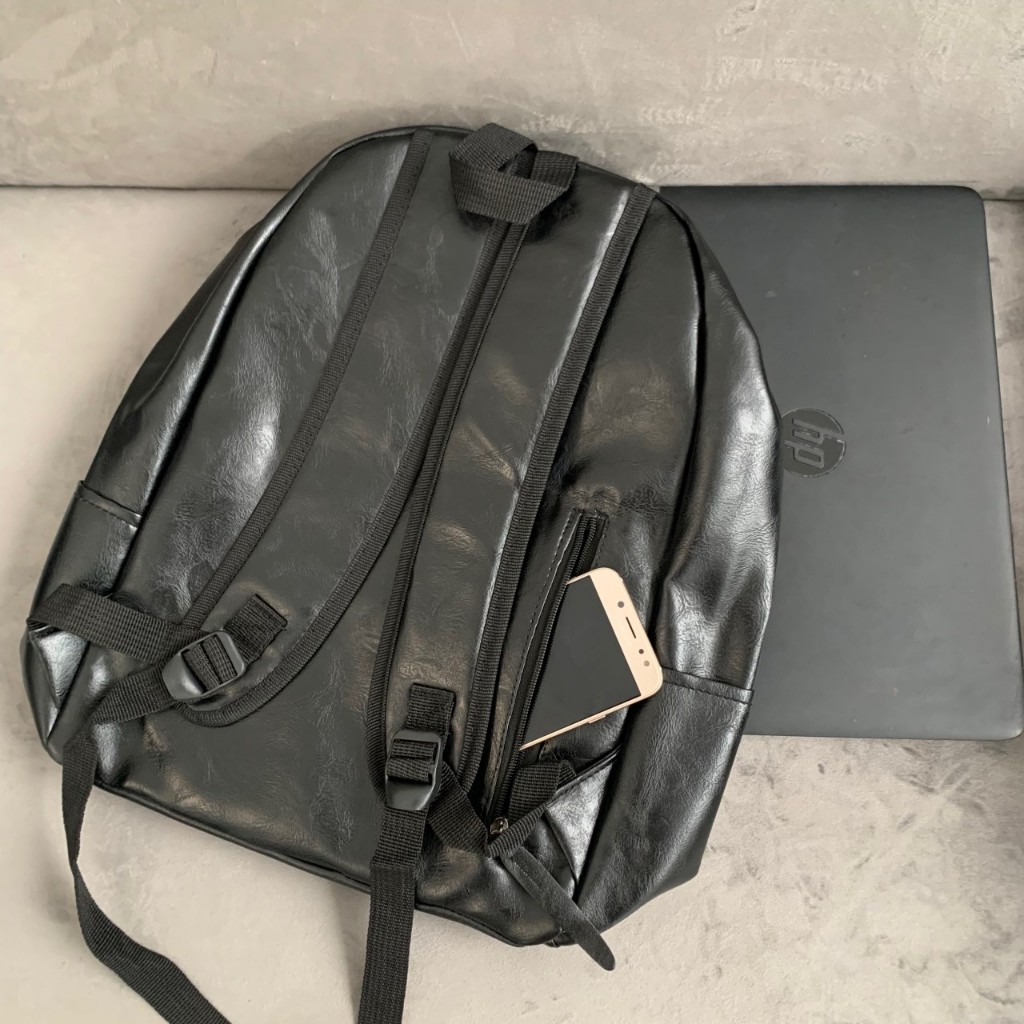 Balo trơn chất liệu da siêu bền chống nước