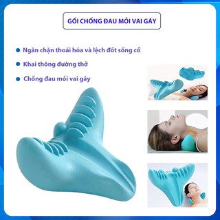 Gối massage bấm huyệt cột sống cổ Gối nắn chỉnh chống đau mỏi cổ vai gáy Gối kê cổ điều chỉnh tư thế ngủ