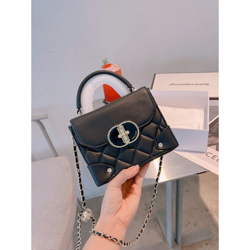 Túi xách nữ dáng hộp đẹp , thiết kế cầm tay và đeo chéo trẻ trung