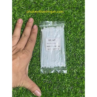 Cáp rút nhựa 3x100mm bịch 80 sợi