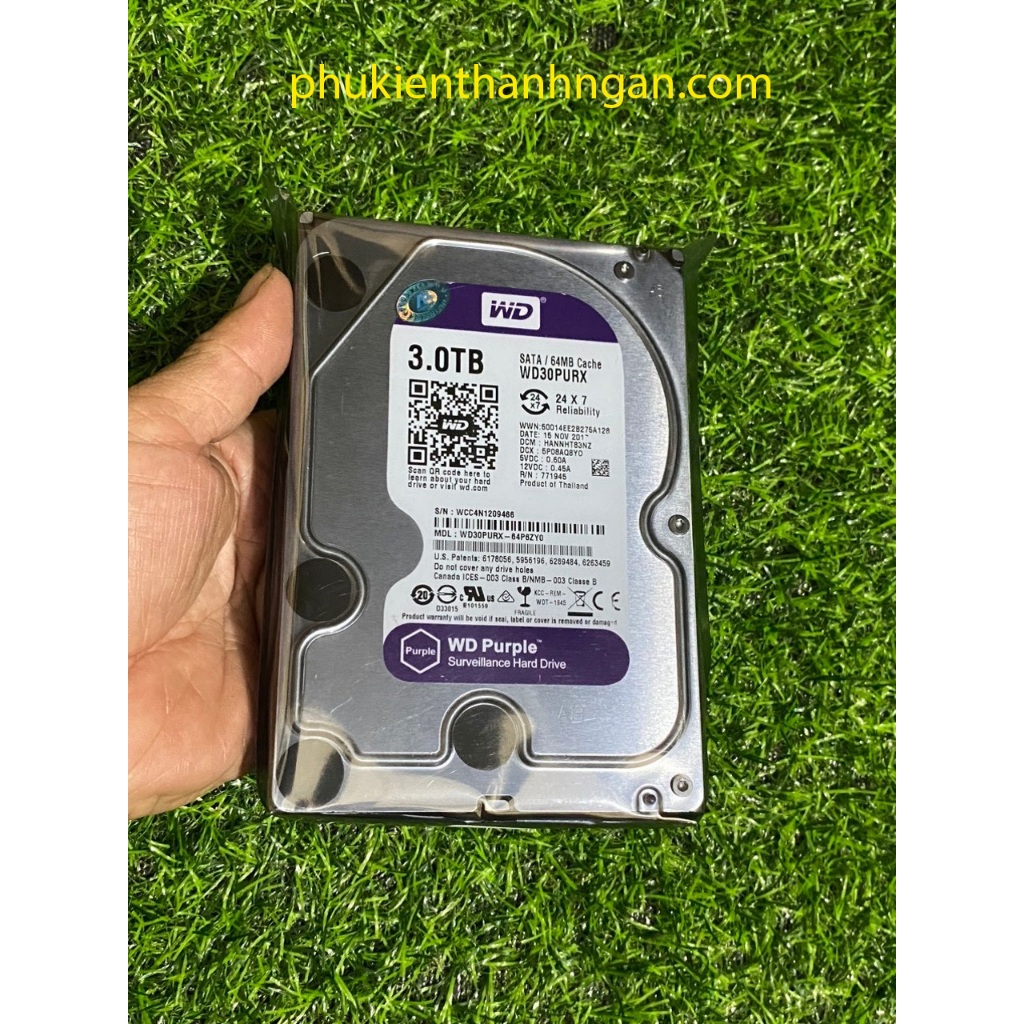 Ổ Cứng 3TB WESTERN PURPLE