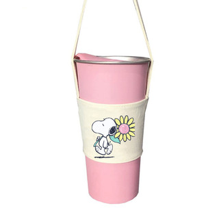 Túi treo ly cốc (cup holder) Ginko Canvas in hình Snoopy Cute ( nhiều size)