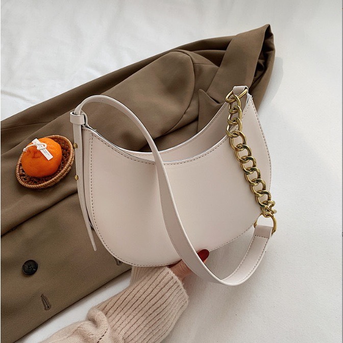 Túi kẹp nách đeo vai phối xích đẹp da trơn đi chơi phong cách hàn quốc PK 536