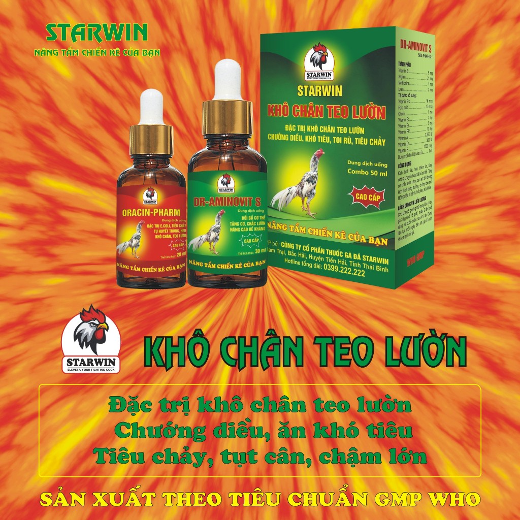 Khô chân Teo lườn gà chọi Starwin