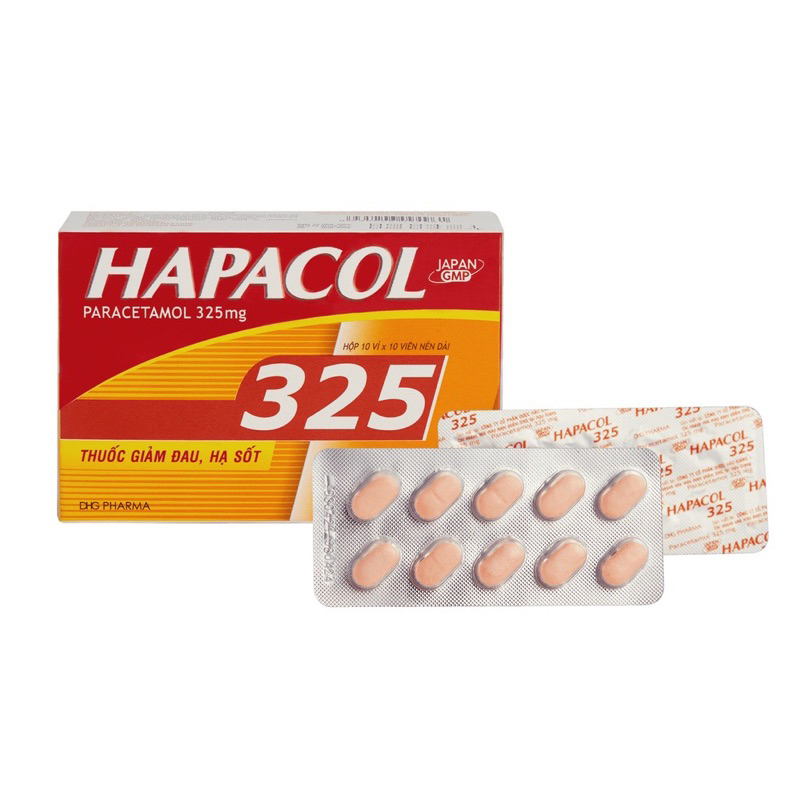 Hapacol 325 hộp 100 viên, date mới nhất