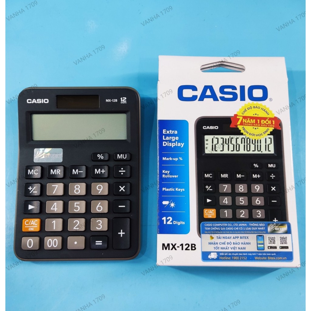 CASIO™ Máy Tính Văn Phòng 12 số MX-12B.