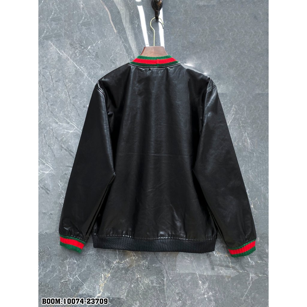 Áo khoác da nam dáng Bomber 2 lớp mẫu thiết kế 2023 hàng QC loại 1
