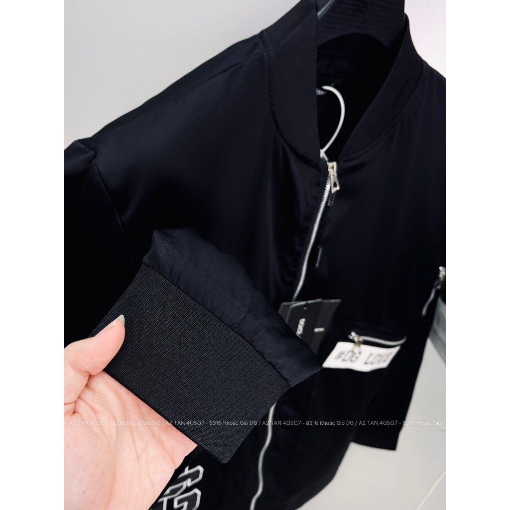 Áo khoác gió dáng Bomber nam 2 lớp cao cấp mẫu thêu tay sắc nét hàng QC loại 1