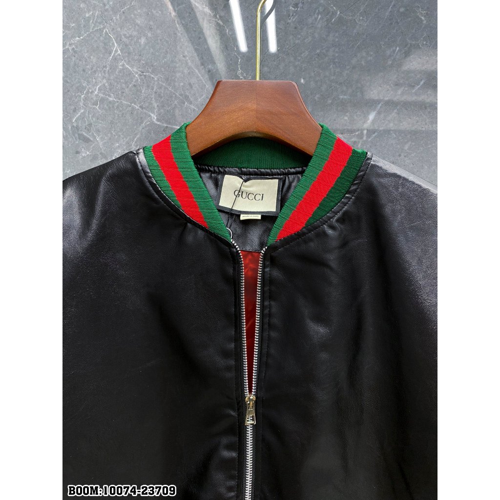 Áo khoác da nam dáng Bomber 2 lớp mẫu thiết kế 2023 hàng QC loại 1