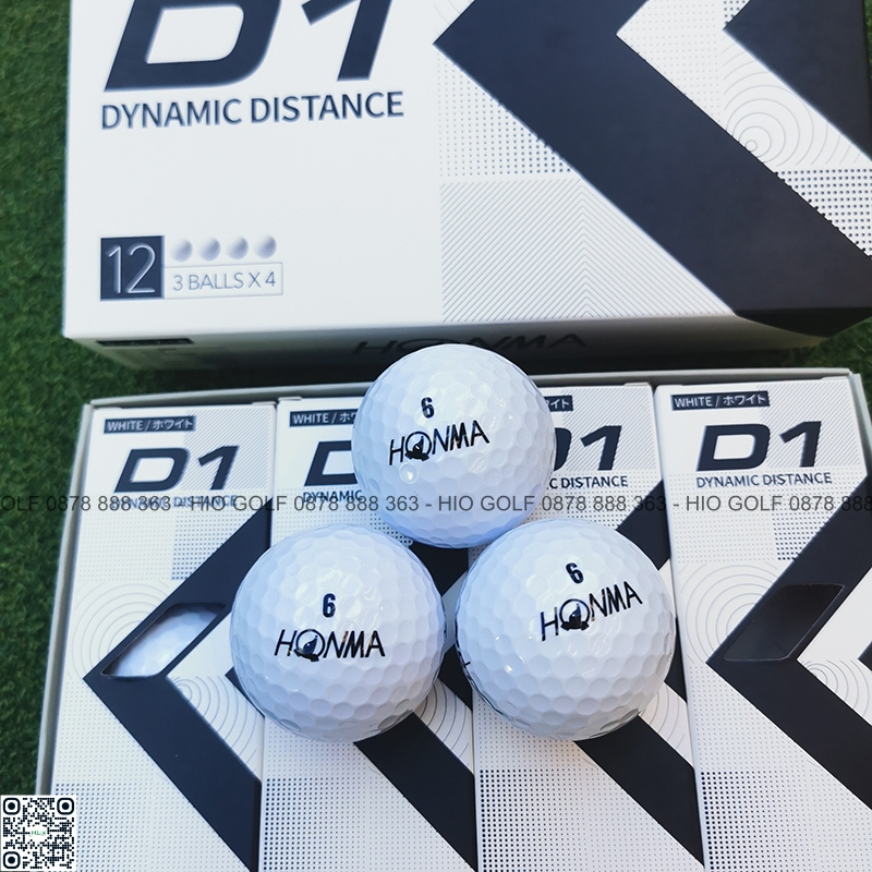 Bóng golf Honma D1 mới 100% - Hộp 12 quả Bóng golf Honma D1