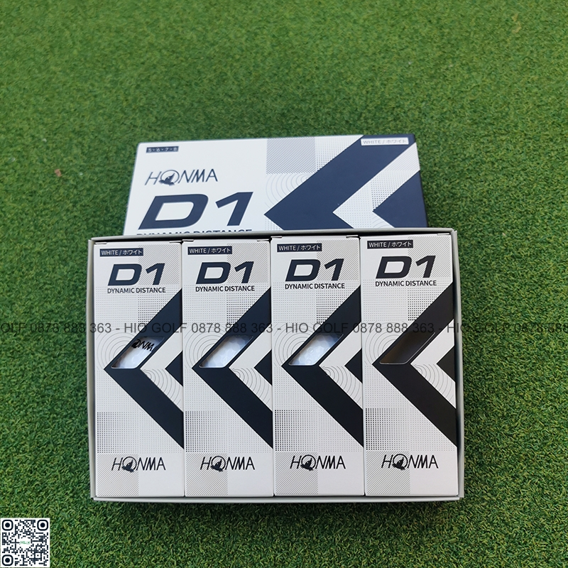 Bóng golf Honma D1 mới 100% - Hộp 12 quả Bóng golf Honma D1