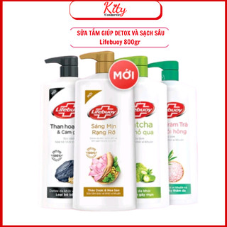 [MẪU MỚI]Sữa Tắm Lifebuoy Matcha và Khổ qua detox và bảo vệ vi khuẩn & Sữa Tắm Lifebuoy  Than Hoạt Tính & Cám Gạo 800g