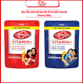 SỮA TẮM LIFEBUOY BẢO VỆ KHỎI VI KHUẨN 800GR (TÚI) BẢO VỆ VƯỢT TRỘI 1O & SỮA TẮM LIFEBUOY CHĂM SÓC DA 800GR (TÚI)
