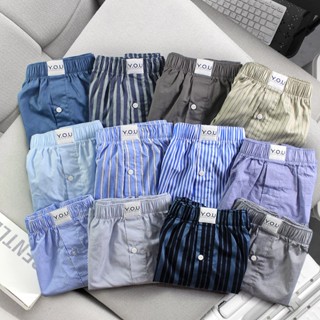 Quần Đùi Ngủ YOU Underwear Dành Cho Nam Chất Kate Cotton Mềm Mịn Thoáng Mát Size 40-90kg.