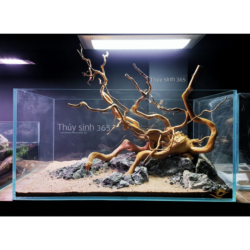 ĐÁ NHAM ĐEN GÂN TRẮNG, VÂN ĐÁ SẮC XẢO  - DÙNG CHO HỒ CÁ, HỒ THỦY SINH