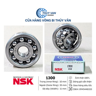 Vòng bi bạc đạn đỡ, nhào, tự lựa, cầu, hạt tròn, 2 dãy, 2 hàng bi 1300 1301 1302 1304 1305 1308 1309 hãng nsk