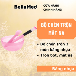 Bộ: chén + thìa + cọ để trộn mặt nạ chính hãng