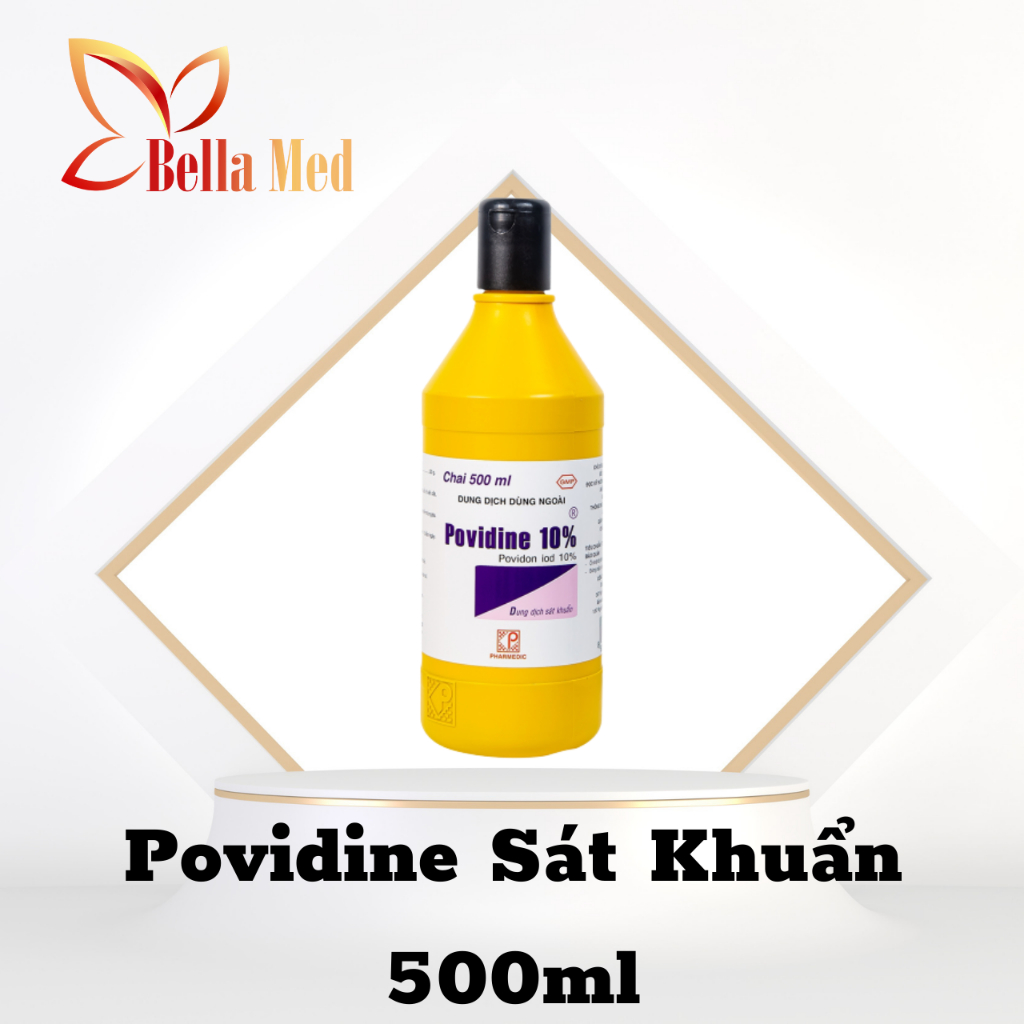 Dung dịch Povidine 10% Pharmedic sát trùng, sát khuẩn vết thương (500ml)