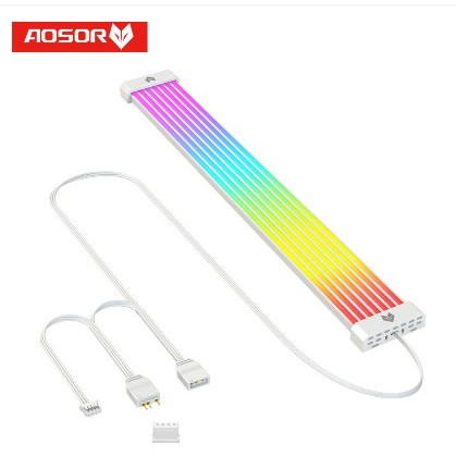 Dây Cover led AOSOR AL300 hoặc AL200 che nguồn - Trang trí cho cổng 24p Mainboard hoặc VGA