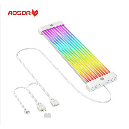 Dây Cover led AOSOR AL300 hoặc AL200 che nguồn - Trang trí cho cổng 24p Mainboard hoặc VGA