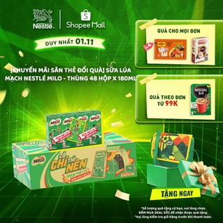  Sữa lúa mạch Nestlé® MILO® - thùng 48 hộp x 180ml