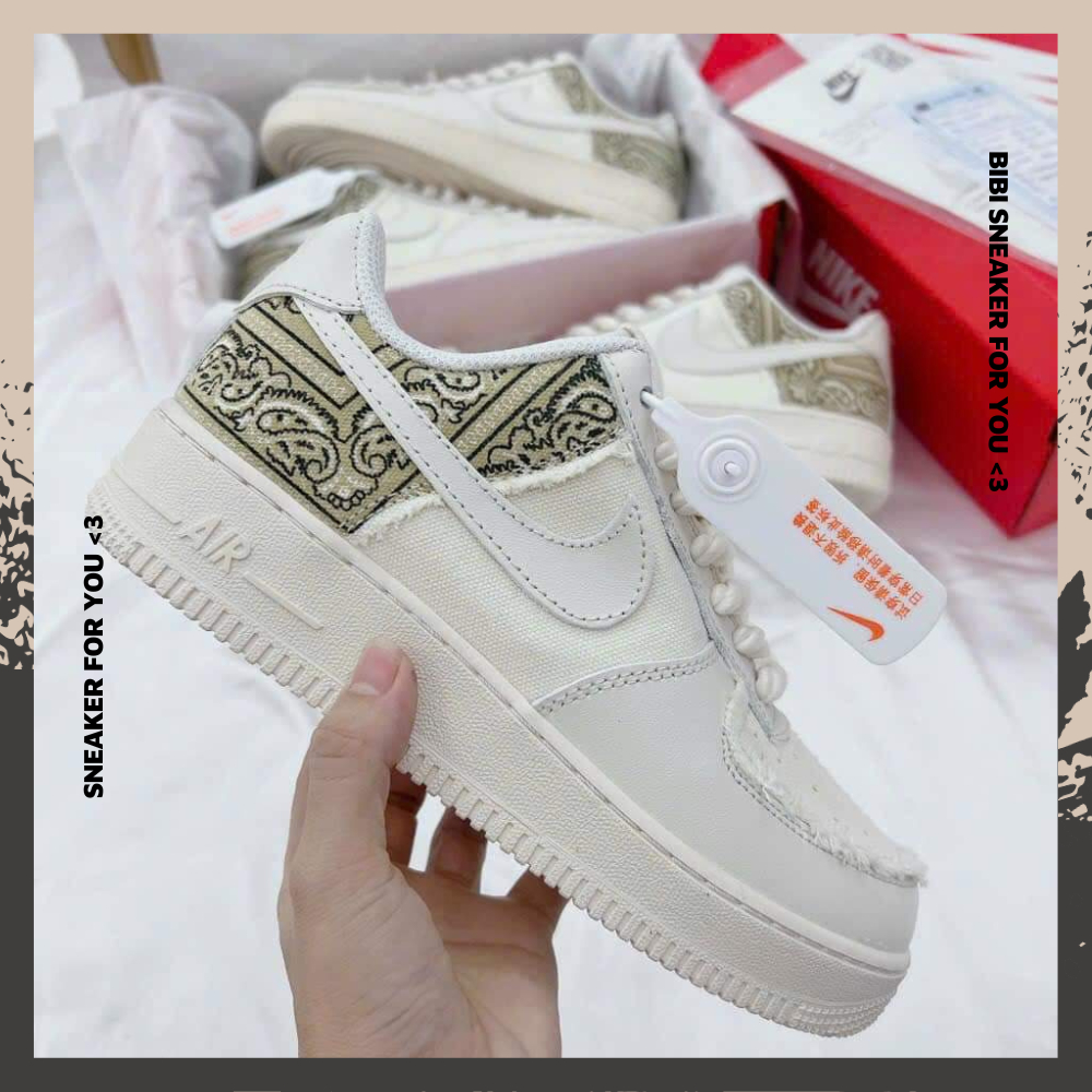 Giày_Nike AF1 Nam Nữ, Giày Air Force 1 Dây Thừng + Âm Dương Hàng Đẹp Full Box Bill - BIBI