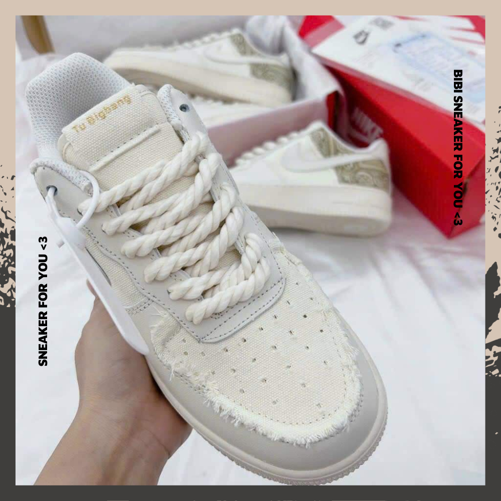 Giày_Nike AF1 Nam Nữ, Giày Air Force 1 Dây Thừng + Âm Dương Hàng Đẹp Full Box Bill - BIBI