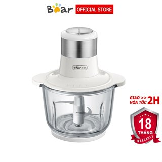 Máy xay thịt đa năng Bear, dung tích 2L, dao xay 4 lưỡi, xay thịt, cua, cá, rau củ – Hàng chính hãng