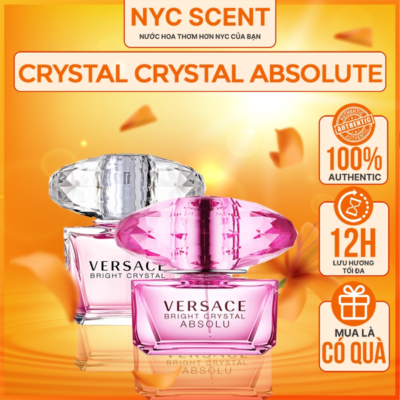 Nước hoa nữ Versace Bright Crystal EDT Bright Crystal Absolute EDP - NYCSCENT