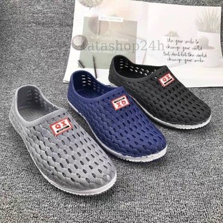 Giày Nhựa, Sục Nhựa Dẻo Lỗ Tổ Ong Đi Mưa Nắng, Giày Bảo Hộ Lao Động
