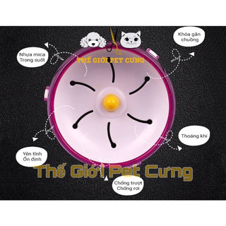 Wheel chạy hamster Yên Tỉnh Chống Ồn Hamster Thỏ Bọ Nhím Sóc