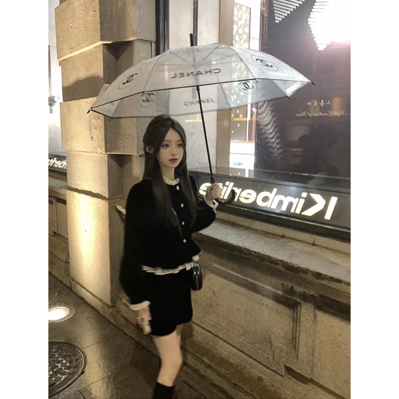 Set Áo Nhung Peplum Phối Tơ Mix Chân Váy Nhung Chữ A Hàng 2 Lớp Dày Dặn Có Độn Vai Siêu Xinh QC CC MS 13