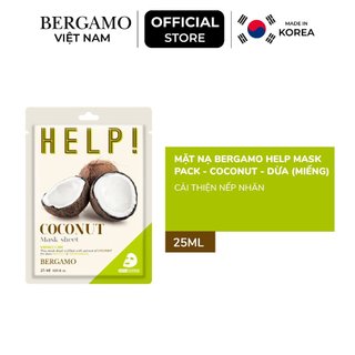 Mặt nạ Bergamo Help Mask Pack Coconut - Dừa