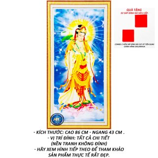 Tranh đính đá giá rẻ - đại thế chí bồ tát 10 - tranh minh hiền