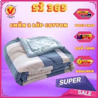 [ảnh thật - dày dặn]  Chăn hè trần bông 1.6x2m cotton cao cấp đăp được 2 mặt - chăn mền - mềm tuyết - chăn hè cotton