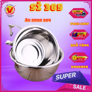 Âu trộn bột inox kt 22-28cm