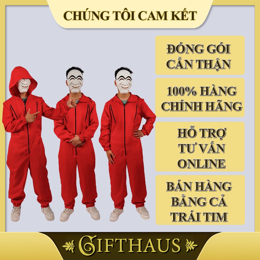 Bộ đồ Money Heist dành cho Trẻ Em - Phim Phi Vụ Triệu Đô