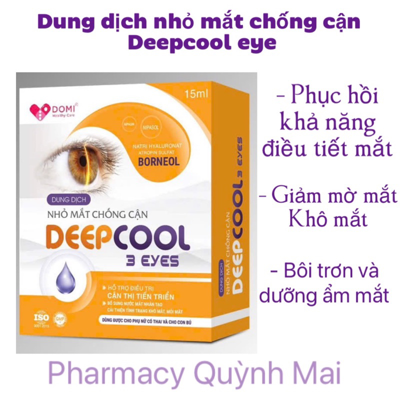 Nhỏ mắt chống cận Deepcool eye - hỗ trợ giảm cận thị tiến triển , dùng được cho bé từ 6 tuổi