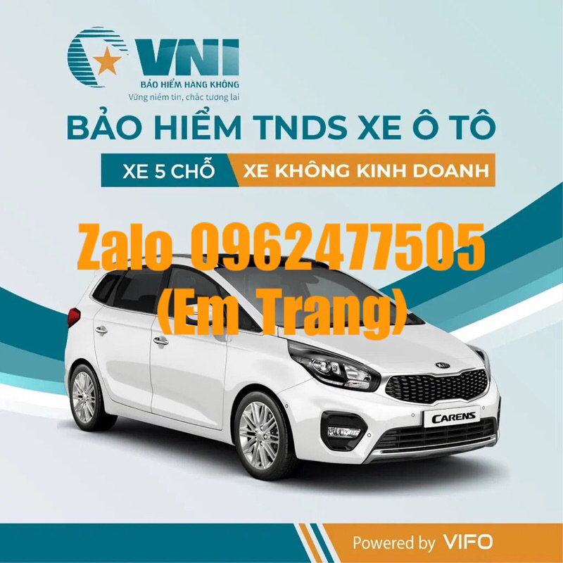 BH TNDS Ô TÔ 5 Cho chính hãng VNI
