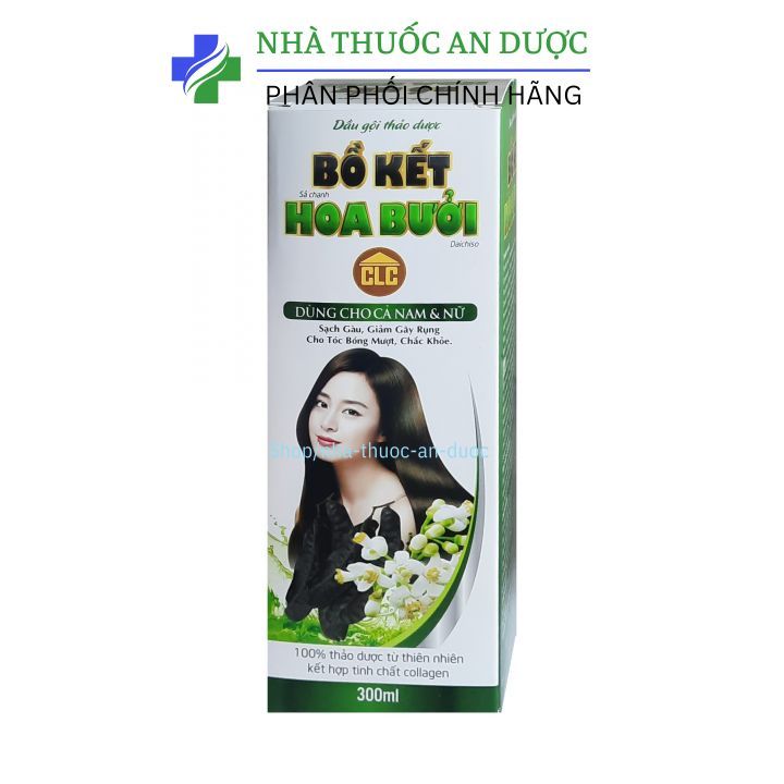 Dầu Gội Thảo Dược bồ kết sả chanh hoa bưởi– chai 300ml