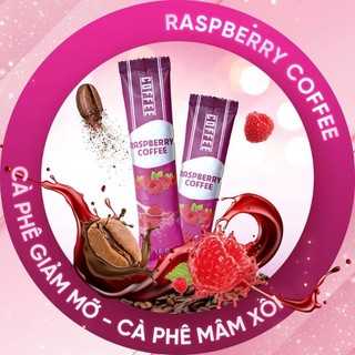 *Hộp 15 Gói Chính Hãng* Cà Phê Mâm Xôi Giảm Cân Raspbeery Coffe Hộp 15 gói