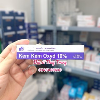 Kem bôi ngoài da kẽm oxyd 10% da liễu trung ương - 15g