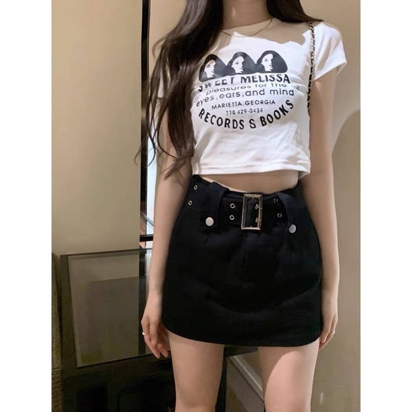 Chân Váy Kaki Chữ A Lưng Cao Kèm Belt 4 Màu Độc Đáo - Chuly