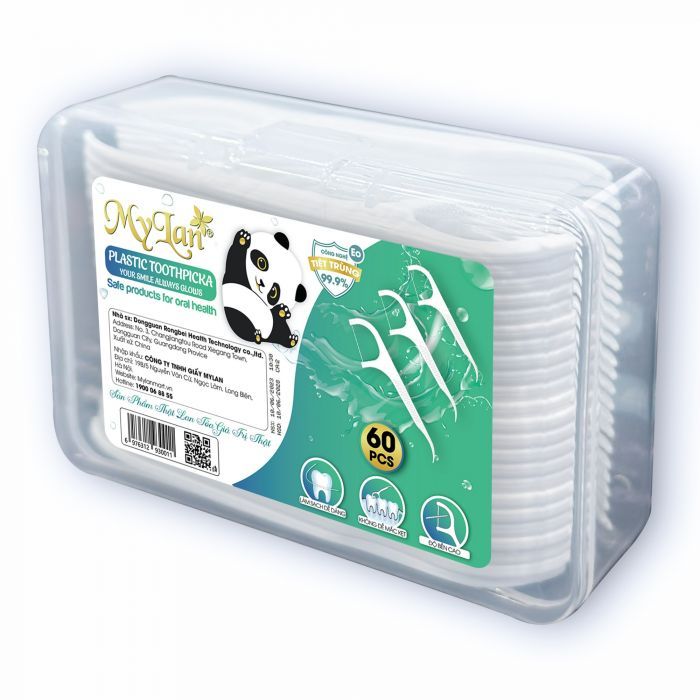 Tăm Chỉ Nha Khoa  Hộp 60 Cái Trắng Cao Cấp