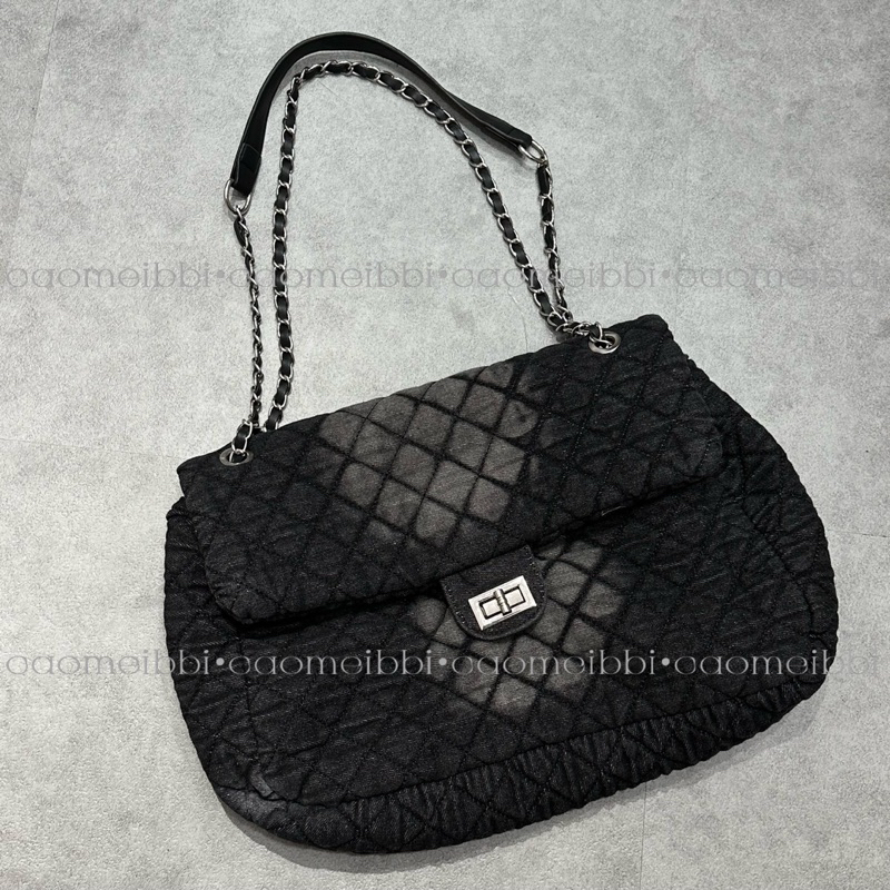 Túi Xách Denim Đen Đeo Chéo Nhiều Kiểu