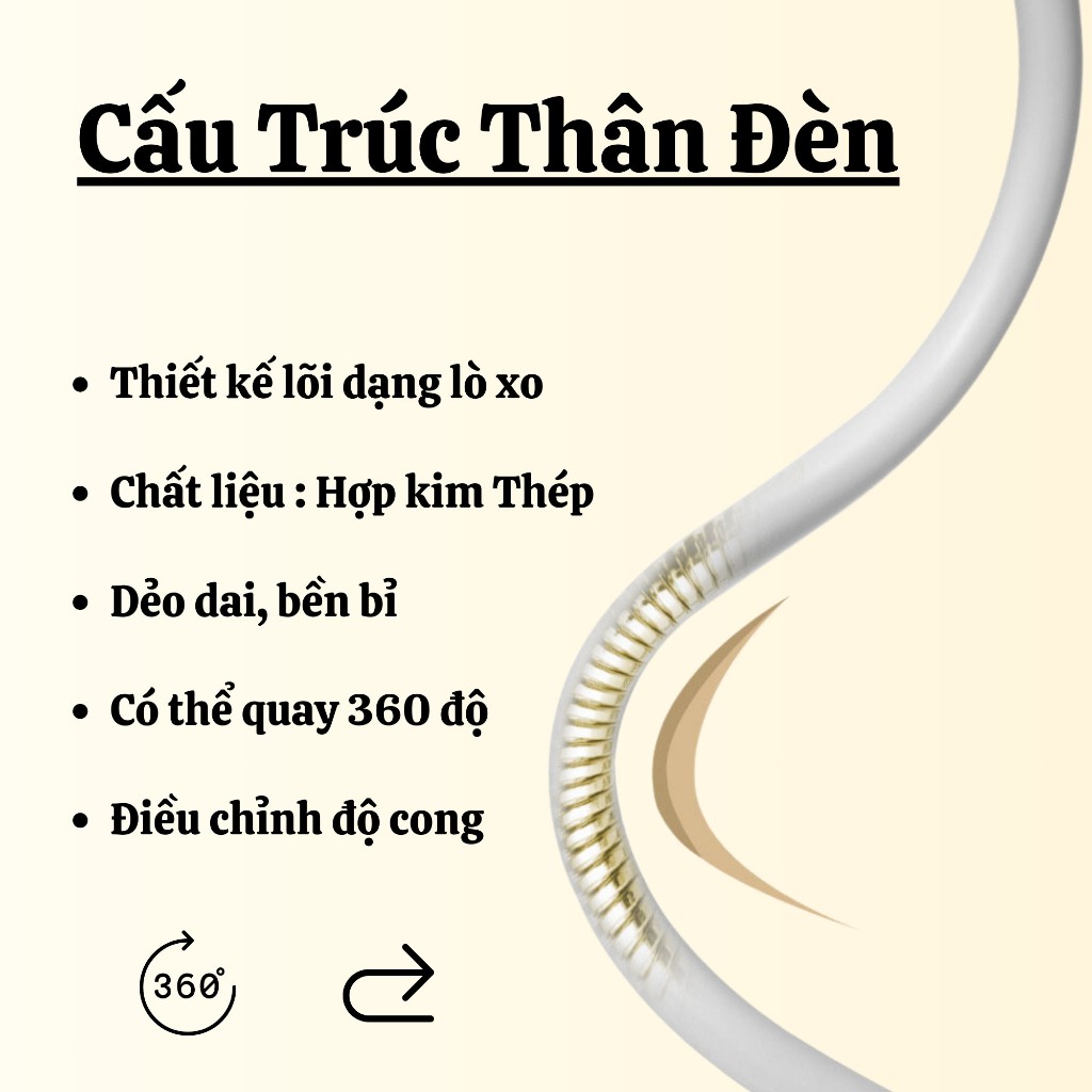 Đèn Bàn Học Wasabi Kẹp Bàn Đọc Sách Đa Năng