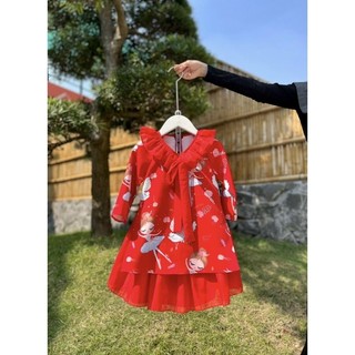 Áo dài tết cách tân bé gái 9_33kg